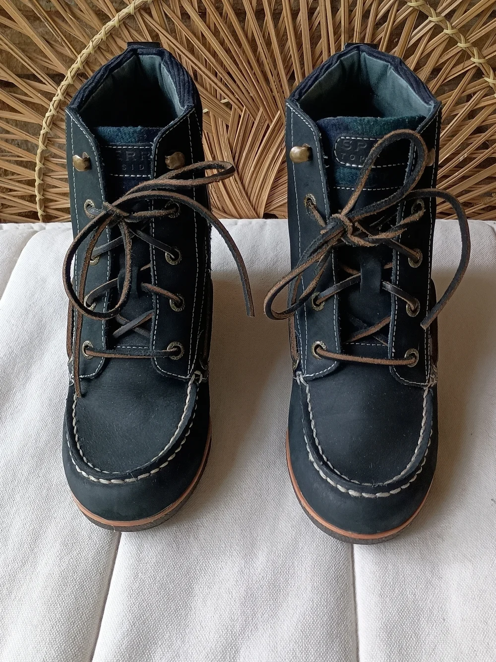 Sperry navy lace